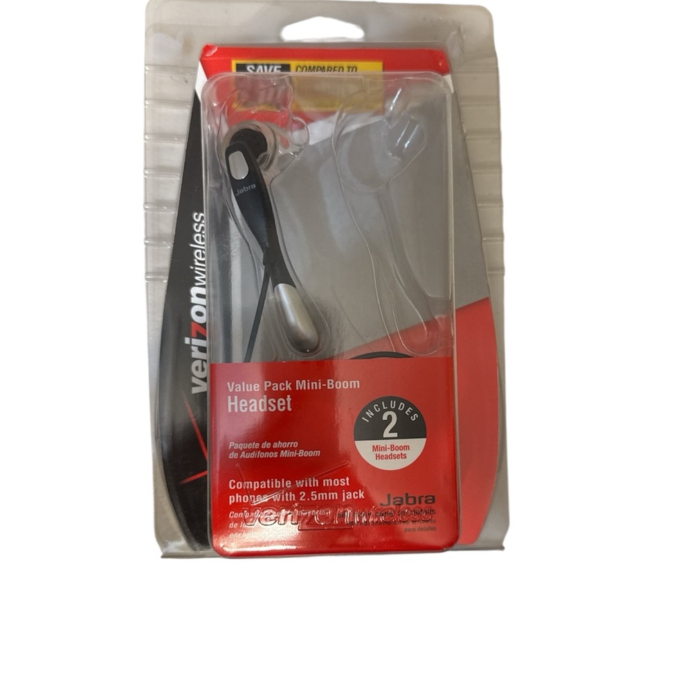 Jabra Silver and Black Mini-Boom Headset